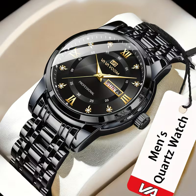 Men’s Stainless Steel Quartz Watch