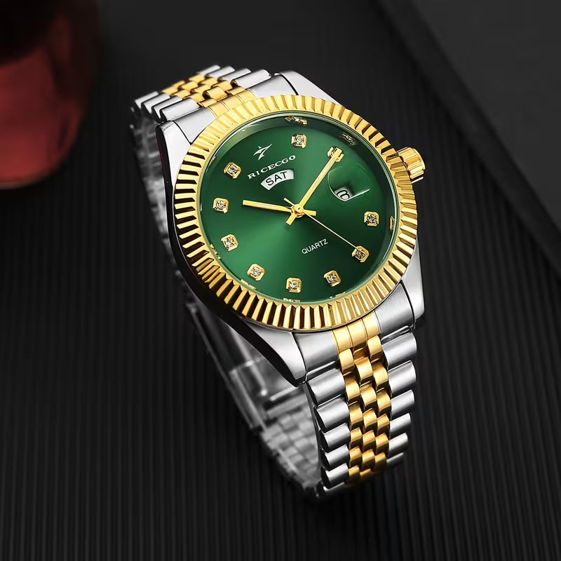 RICECGO Classic Quartz Men's Watch: Perfect for Business Meetings and