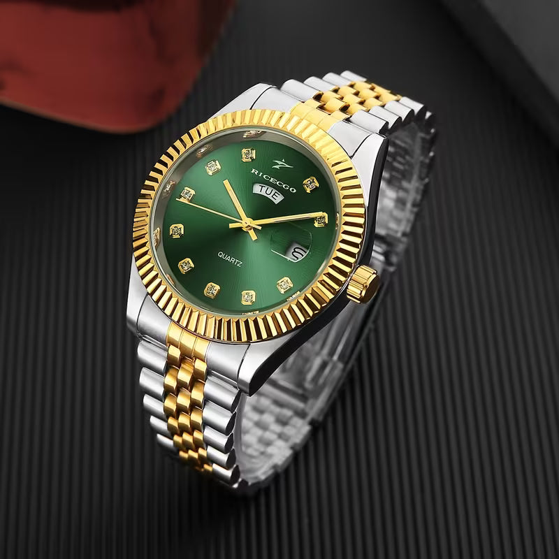 RICECGO Classic Quartz Men's Watch: Perfect for Business Meetings and