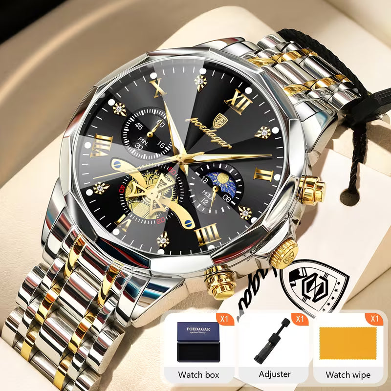 Men’s Luxury Steel Band Quartz Watch